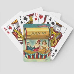 July Fourth Vintage Playing Cards