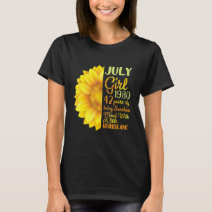 July Girl 1980 42 Years Of Being Sunshine Mixed A T-Shirt