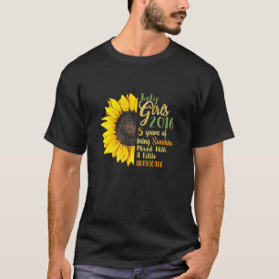 July Girls 2016 5Th Birthday 5 Years Old Sunshine T-Shirt