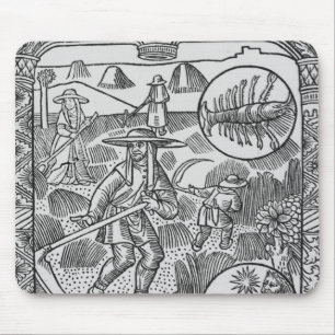 July, haymaking, Cancer Mouse Mat
