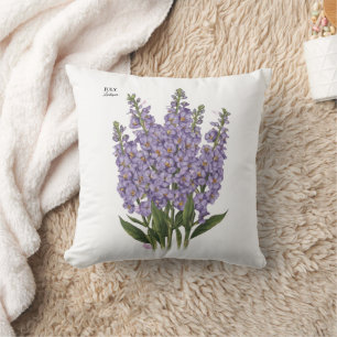 July Larkspur Bloom - Personalized Birthday Gift Cushion