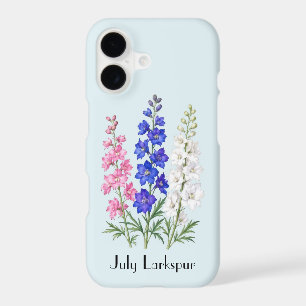 July Larkspur Flowers Phone Case