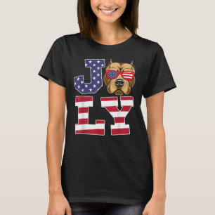 July Pride American Independence Day July 4th Pitb T-Shirt