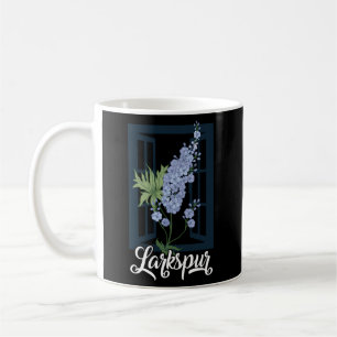 July Purple Larkspur Birth Flower Outdoors Garden Coffee Mug