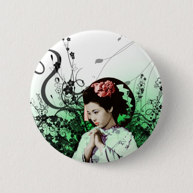 Julzips - Geisha 6 Cm Round Badge (Front)
