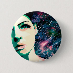 Julzips - Retrato copy 6 Cm Round Badge