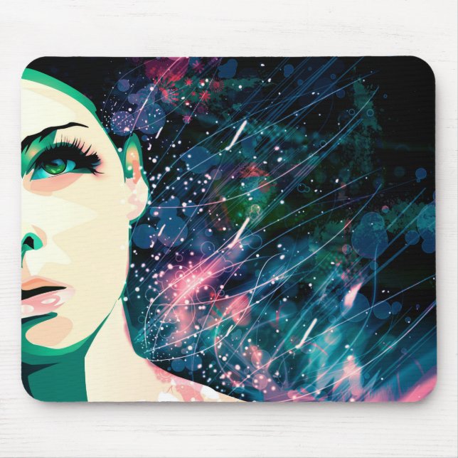Julzips - Retrato copy Mouse Mat (Front)