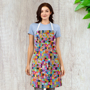 Jumble Alphabet Pattern Apron