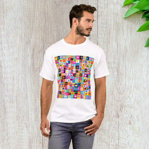 Jumble Alphabet Pattern T-Shirt