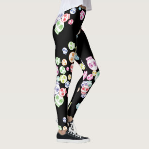 Jumble Of Sweet Skulls Leggings