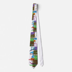 Jumble of Swim Words Tie