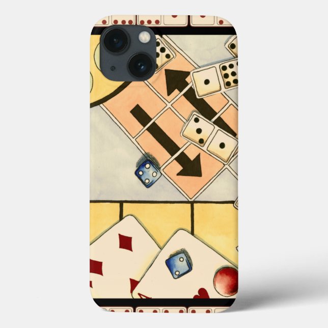 Jumbled Assortment of Games of Chance Case-Mate iPhone Case (Back)