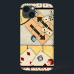 Jumbled Assortment of Games of Chance iPhone 13 Case<br><div class="desc">There are no rules in this jumbled assortment of games of chance. Would you like to play cards? How about some dominoes? Maybe you want to roll the dice and see what comes up? Take a chance on this painting today!</div>