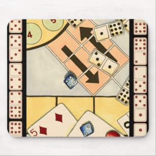 Jumbled Assortment of Games of Chance Mouse Mat