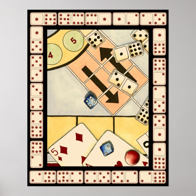Jumbled Assortment of Games of Chance Poster (Front)