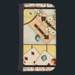 Jumbled Assortment of Games of Chance Samsung S4 Wallet Case<br><div class="desc">There are no rules in this jumbled assortment of games of chance. Would you like to play cards? How about some dominoes? Maybe you want to roll the dice and see what comes up? Take a chance on this painting today!</div>