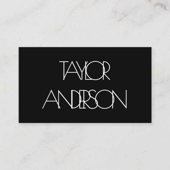 Jumbled Text Business Card (Front)