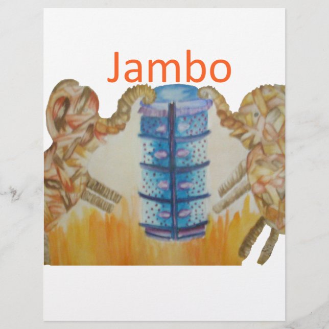 Jumbo Baby Kids Jambo  African Elephant  Design (Front)