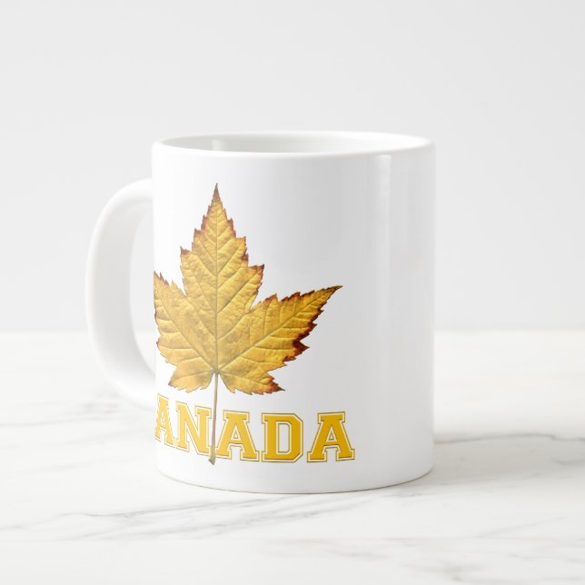 Jumbo Canada Coffee Cup Mug Canada Anthem Cup (Front Left)