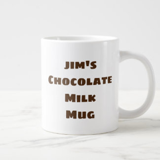 Jumbo Chocolate Milk Mug Personalised