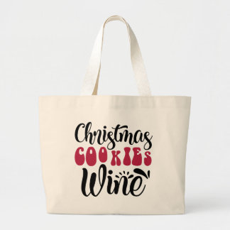 Jumbo Christmas Cookies Wine Tote Bag