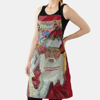 Jumbo Classic Santa Custom Name and Saying Apron