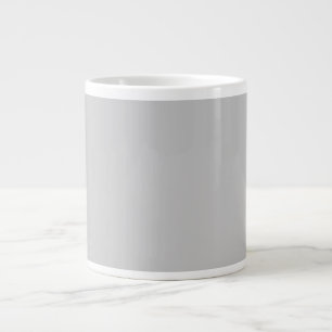 Jumbo Coffee Mug   Grey Minimalist Ceramic