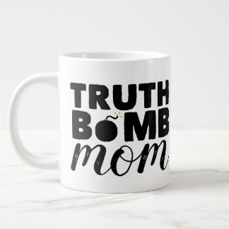 Jumbo Coffee Mug Truth Bomb Mum Text Logo