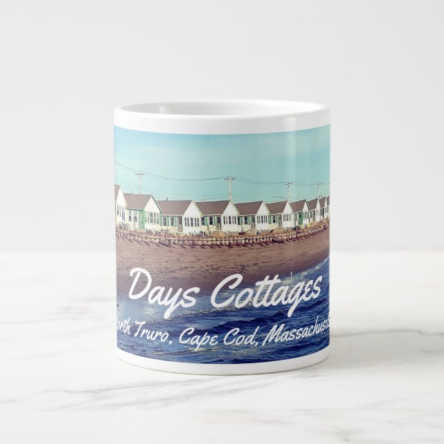 Jumbo Days Cottages Panoramic Mug with Address (Front)