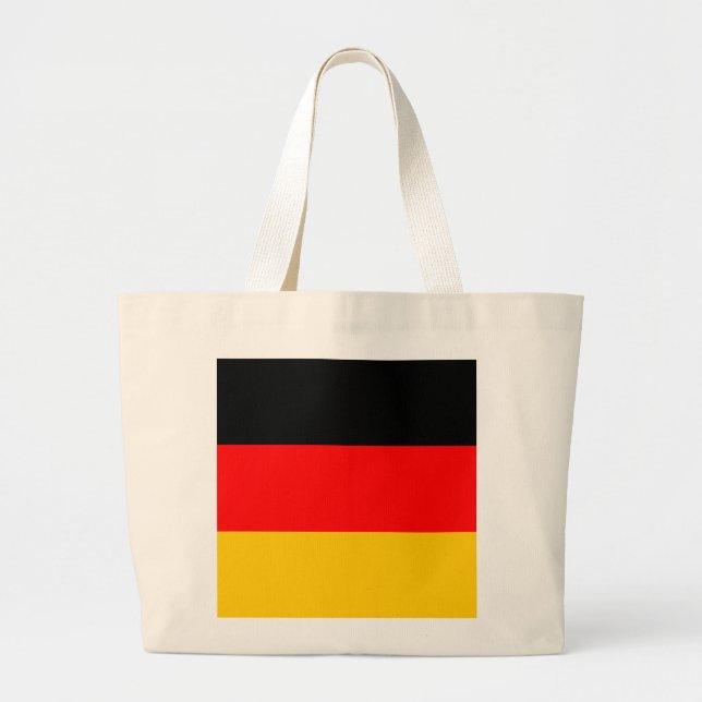 Jumbo Einkaufstasche Deutschland Fahne Large Tote Bag (Front)