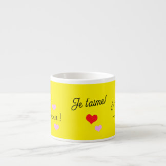 Jumbo espresso cup, Je t'aime mon amour! Cup