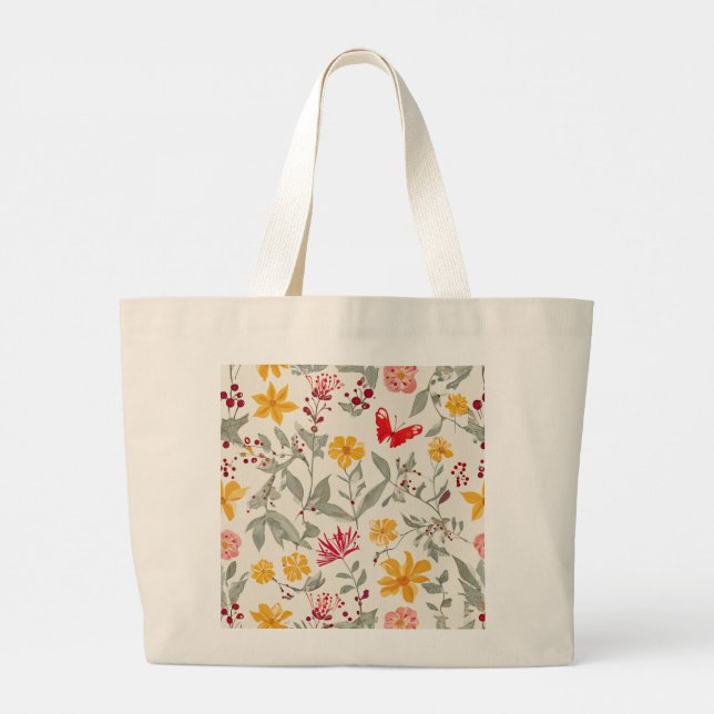 Jumbo Flower Tote bag (Back)