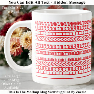 Jumbo I Love Big Mugs Hidden Message Christmas