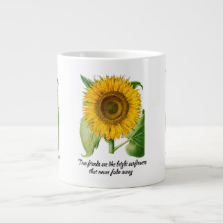Jumbo Large Cup Mug Friends Friendship Gift Flower