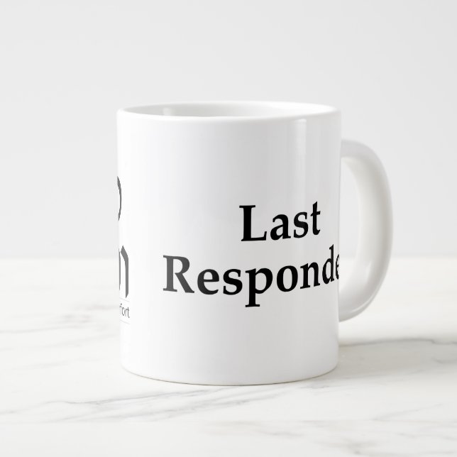 Jumbo Last Responder Mug (Front Right)