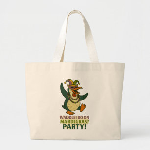 Jumbo Mardi Gras Tote Bag