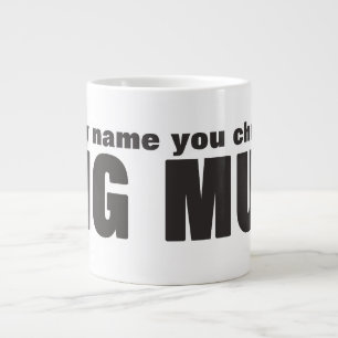 Jumbo Mega Large Mug with Personalised Name