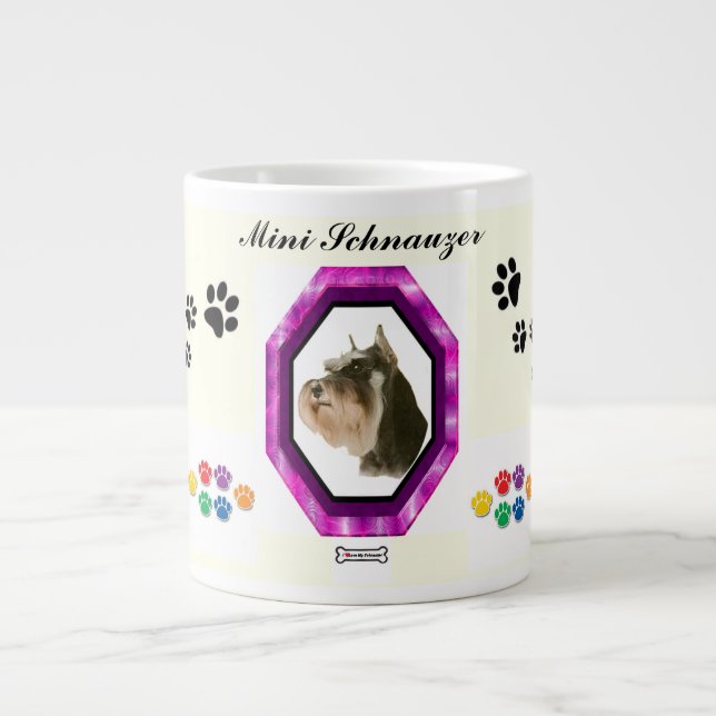Jumbo Mini Schnauzer Mug (Front)