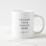 Jumbo Mug 20oz.<br><div class="desc">Customise your design in Templett. After you are done editing,  download your file in a JPG format (don't forget to turn on the bleed option). Upload your design here by clicking on the blue "Personalise" button.</div>