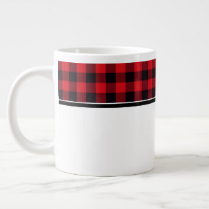 Jumbo Mug-Buffalo Plaid Large Coffee Mug