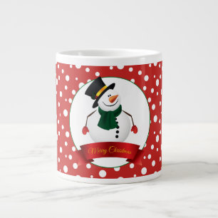 Jumbo Mug-Christmas Snowman Large Coffee Mug