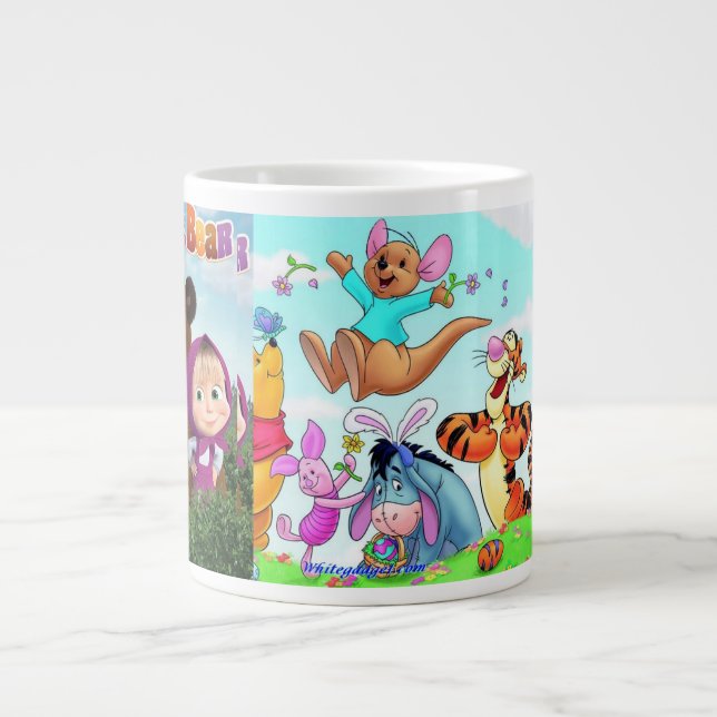 Jumbo Mug favorite colouring mugs cartoon drawing  (Front)