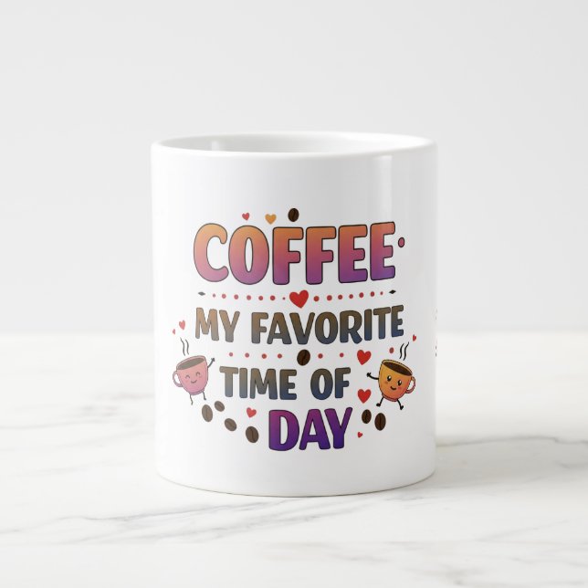 Jumbo Mug for Coffee Lovers (Front)