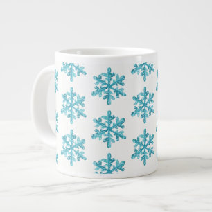 Jumbo Mug-Snowflakes Large Coffee Mug