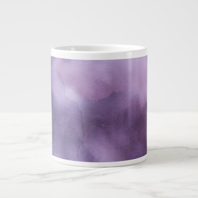 Jumbo Mug - Watercolor Purples (Front)