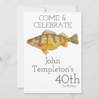 Jumbo Perch Fishing Angler Men's Birthday
