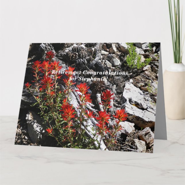 JUMBO Personalised Name Retirement Congratulations Card (Front)