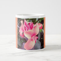 Jumbo Pink Canna Lily Photo Mug