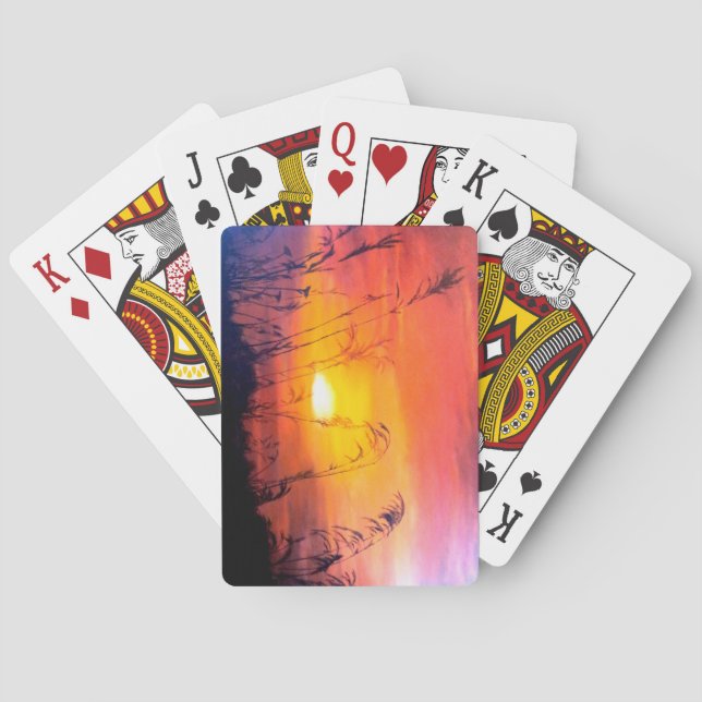 Jumbo playing cards with Original painting (Back)