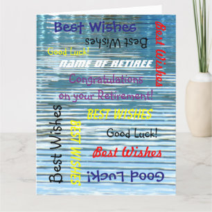 JUMBO Retirement Congratulations from All Abstract Card